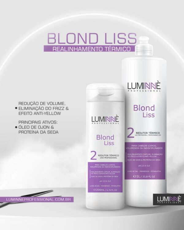 PROGRESSIVA BLOND LISS REDUTOR TÉRMICO 1L LUMINNÈ PROFESSIONAL